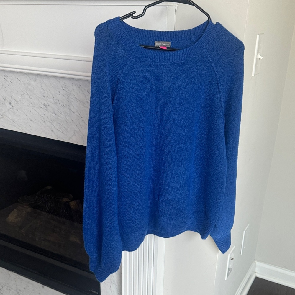 NWT Vince Camuto Royal Blue Crew Neck Sweater